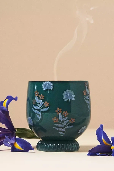 Anthropologie Leora Fresh White Tonka & Santal Glass Candle