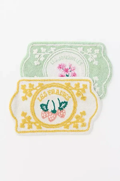 Anthropologie Les Fruits Tufted Bath Mat In Multi