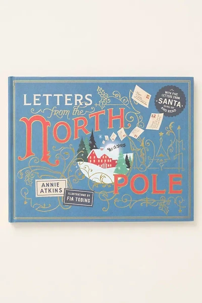 Anthropologie Letters From The North Pole Hardcover Children's Book In Multi