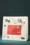 Anthropologie Letters To Santa Gift Bag In Beige