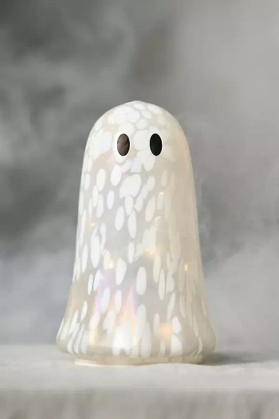 Anthropologie Light-up Glass Cheena Ghost In White