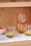 ANTHROPOLOGIE LILLE STEMLESS WINE GLASSES, SET OF 4