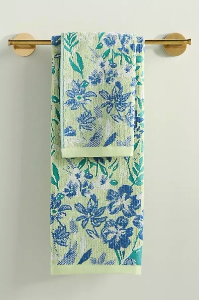 Anthropologie Lillian Cotton Bath Towel Collection In Multi