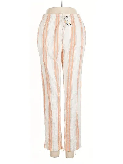 Pre-owned Anthropologie Linen Pants In White