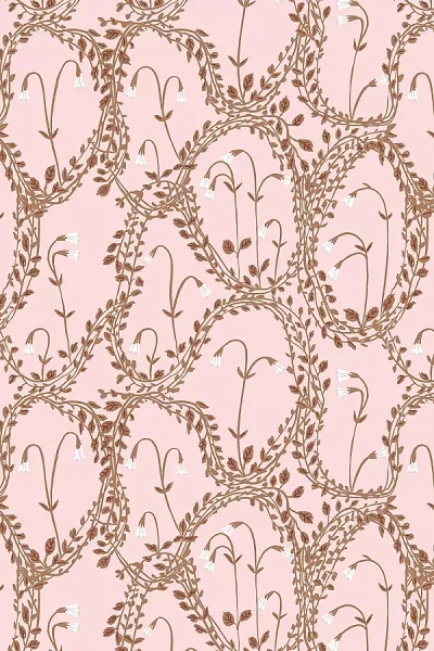 Anthropologie Linnea Floral Wallpaper By Sarah Jessica Parker In Pink