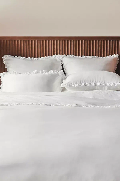 Anthropologie Lisbet Tencel Ruffle Duvet