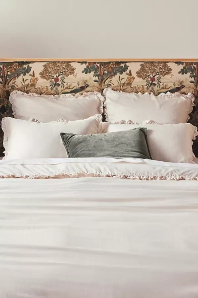 Anthropologie Lisbet Tencel Ruffle Duvet