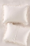 Anthropologie Lisbet Tencel Ruffle Shams, Set Of 2