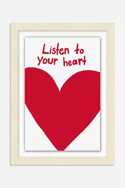 Anthropologie Listen To Your Heart Wall Art In Multi