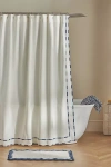 Anthropologie Lola Leopard Bath Towel Collection In White