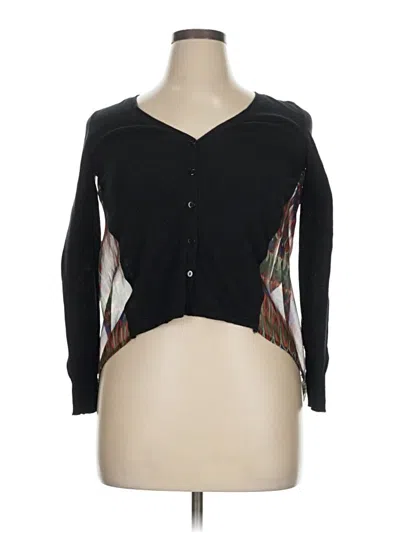 Pre-owned Anthropologie Long Sleeve Blouse In Black