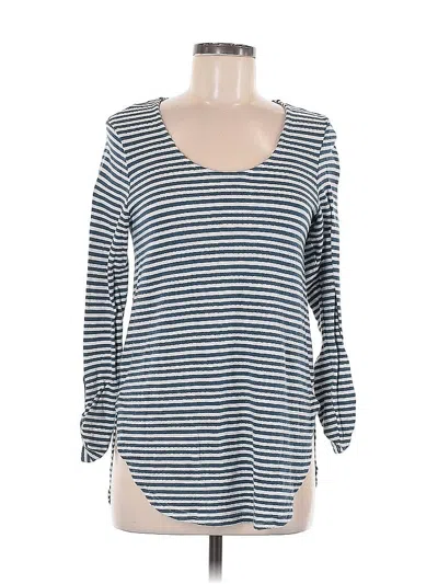 Pre-owned Anthropologie Long Sleeve T-shirt In Blue