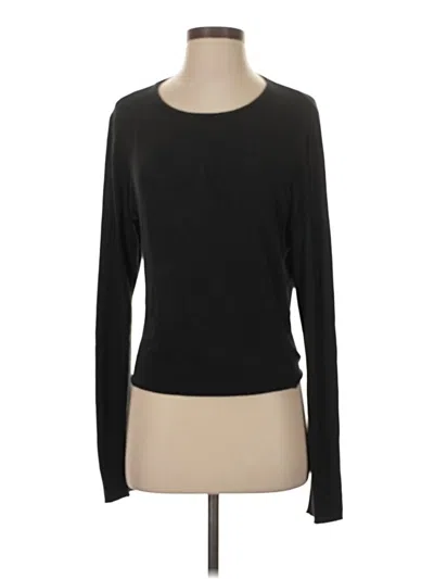 Pre-owned Anthropologie Long Sleeve T-shirt In Black