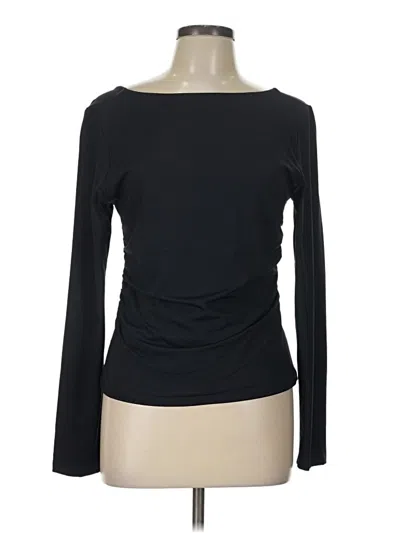 Pre-owned Anthropologie Long Sleeve T-shirt In Black