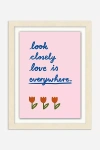 Anthropologie Look Closely Wall Art In Pink