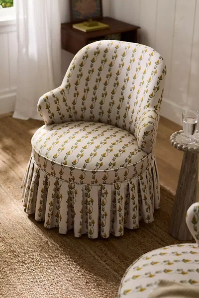 Anthropologie Lorelei Accent Chair In White