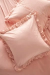 ANTHROPOLOGIE LOREN EMBROIDERED PERCALE SQUARE CUSHION COVER