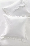 ANTHROPOLOGIE LOREN EMBROIDERED PERCALE SQUARE CUSHION COVER