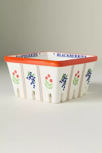 Anthropologie Lotta Large Berry Basket In Multi