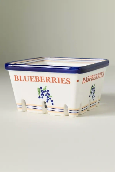 Anthropologie Lotta Small Berry Basket In Multi