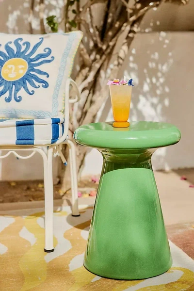 Anthropologie Lottie Indoor/outdoor Side Table In Green