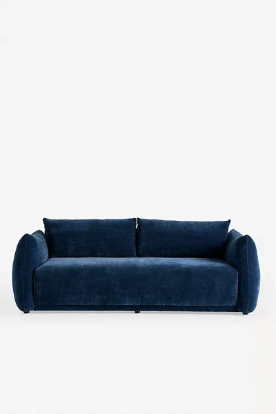 Anthropologie Lottie Pillow Sofa In Blue