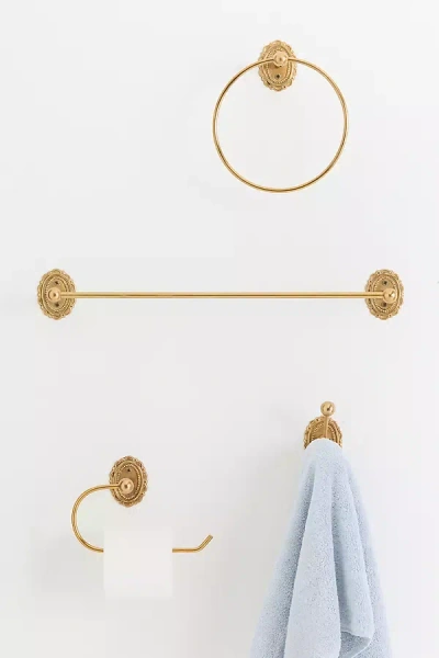 Anthropologie Louisa Toilet Paper Holder In Gold