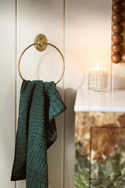 Anthropologie Louisa Towel Ring In Gold