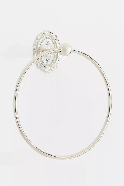 Anthropologie Louisa Towel Ring In Silver