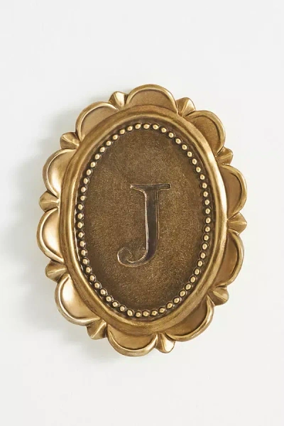 Anthropologie Louisa Wall Monogram In Gold