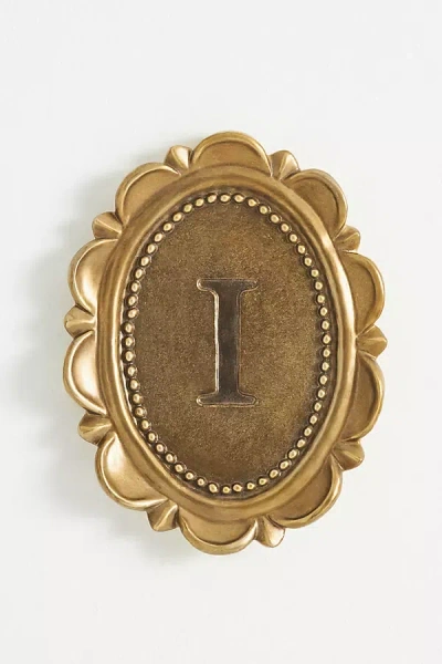 Anthropologie Louisa Wall Monogram In Gold