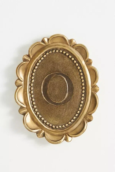 Anthropologie Louisa Wall Monogram In Gold