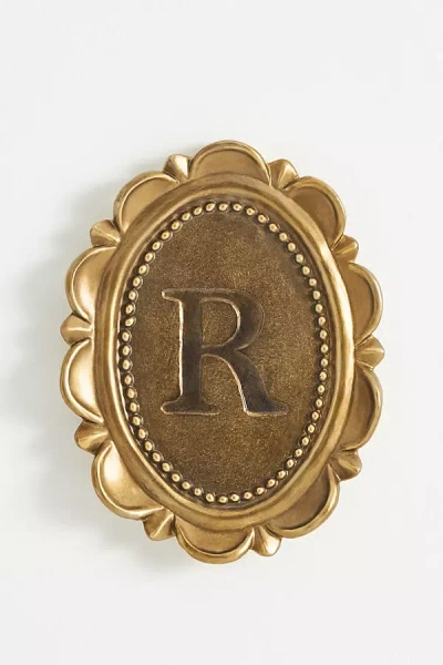Anthropologie Louisa Wall Monogram In Gold