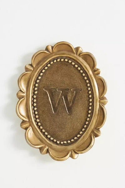 Anthropologie Louisa Wall Monogram In Gold