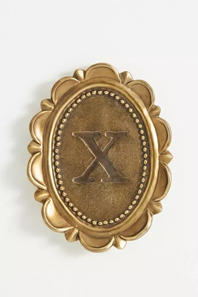 Anthropologie Louisa Wall Monogram In Gold