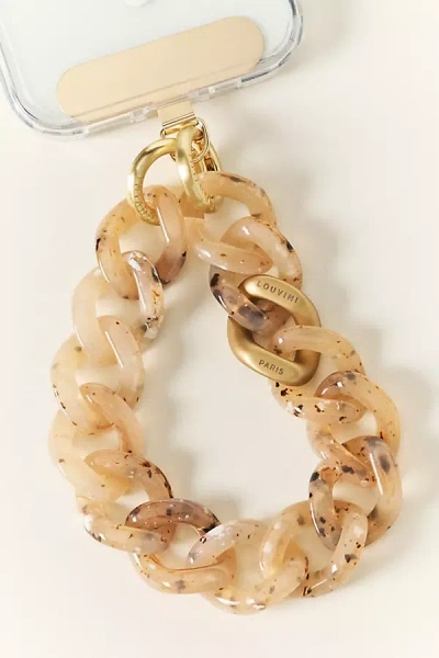 Anthropologie Louvini Paris Chunky Phone Chain In Gold