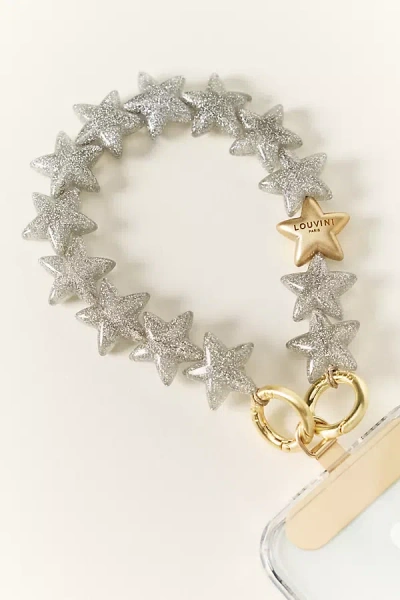 Anthropologie Louvini Paris Petit Etoile Phone Chain In Metallic