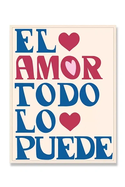 Anthropologie Love Conquers All Wall Art In Animal Print