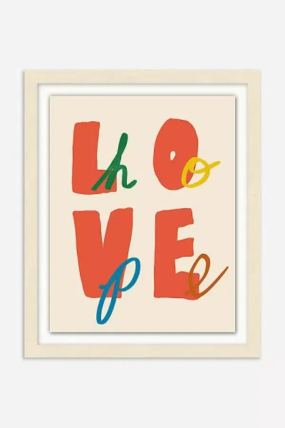 Anthropologie Love Hope Wall Art In Multi