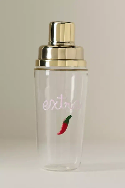 Anthropologie Love Notes Cocktail Shaker In Transparent