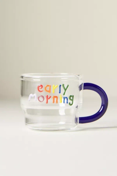 Anthropologie Love Notes Glass Espresso Cup