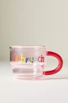 Anthropologie Love Notes Glass Espresso Cup In Multi