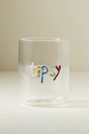 Anthropologie Love Notes Juice Glass In Transparent