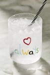 Anthropologie Love Notes Juice Glass In Transparent