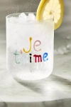Anthropologie Love Notes Juice Glass In Transparent