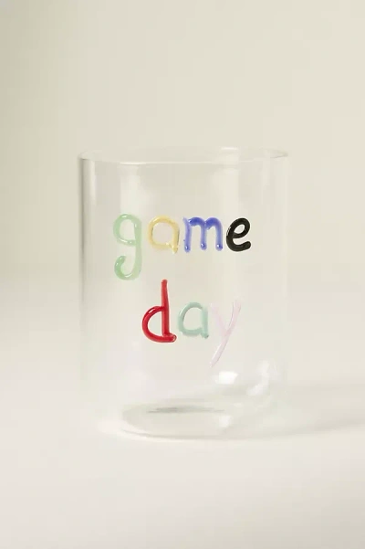 Anthropologie Love Notes Juice Glass In Transparent