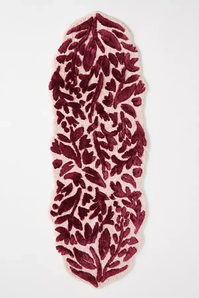 Anthropologie Lucia Handcrafted Bath Mat In Purple