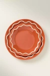 Anthropologie Lucie Portuguese Stoneware Dessert Plates, Set Of 4 In Multi