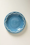 Anthropologie Lucie Portuguese Stoneware Dessert Plates, Set Of 4 In Blue