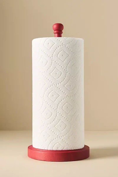 Anthropologie Lucy Paper Towel Holder In White